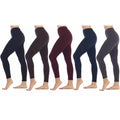 5-Pack: Women's Premium Fleece-Lined Leggings